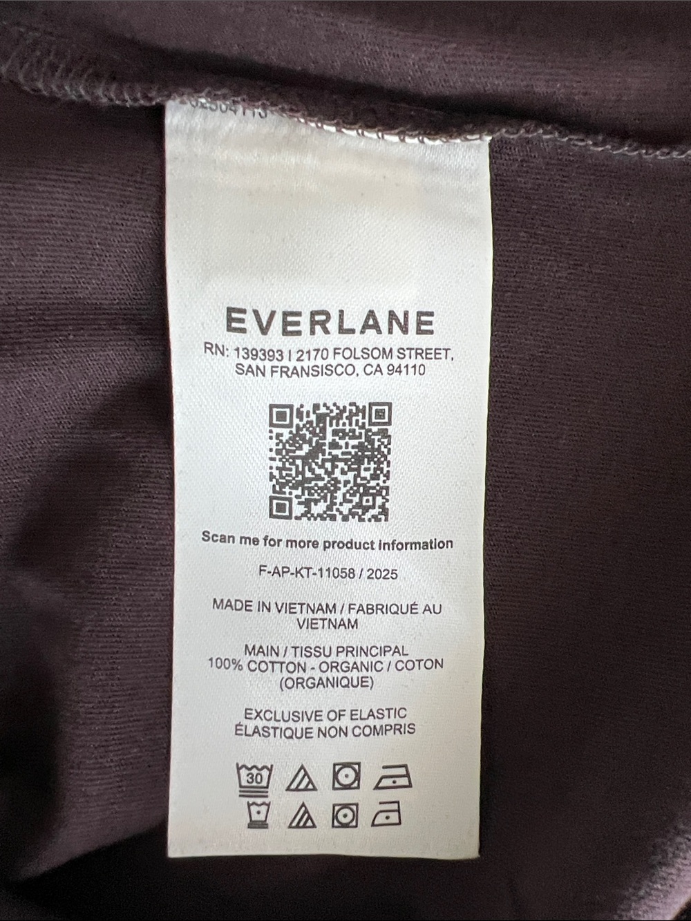 New Everlane THE BOX-CUT TEE IN ESSENTIAL COTTON in Plum Size XL - Picture 5 of 8